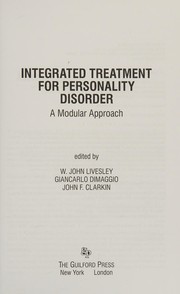 Integrated treatment for personality disorder a modular approach
