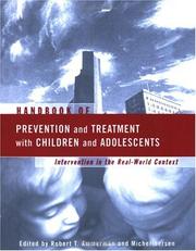 Handbook of prevention and treatment with children and adolescents intervention in the real world context