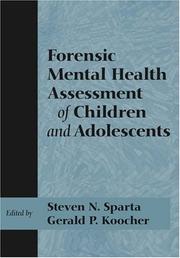 Forensic mental health assessment of children and adolescents