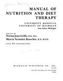 Manual of nutrition and diet therapy