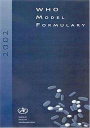 WHO model formulary 2002 Mary R. Couper, Dinesh K. Mehta.
