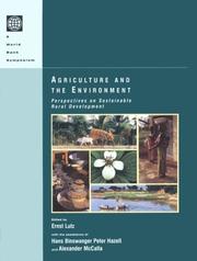 Agriculture and the environment perspectives on sustainable rural development