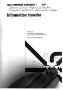 Information transfer handbook on international standards governing information transfer : texts of ISO standards
