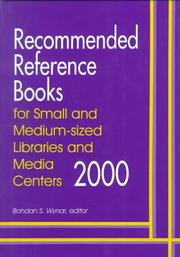 Recommended reference books for small and medium-sized libraries and media centers 2000
