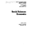Classification. Class H. Subclasses H-HJ. Social sciences. Economics