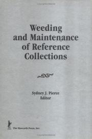 Weeding and maintenance of reference collections