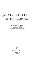 State of play letter-essays and parables