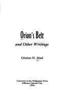 Orion's belt and other writings