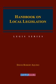 Handbook on local legislation annotated