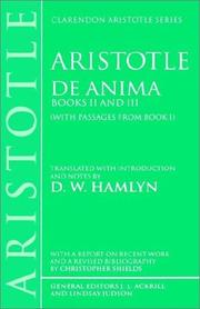 De anima books II and III with passages from book 1