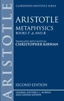 Metaphysics books [gamma], [delta], and [epsilon]