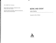 Being and event