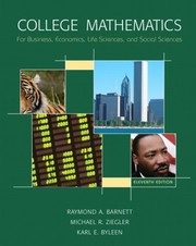 College mathematics for business, economics, life sciences and social sciences