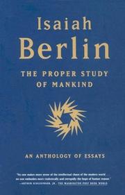 The proper study of mankind an anthology of essays