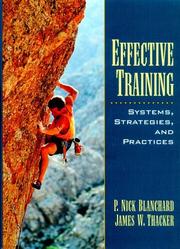 Effective training systems, strategies, and practices