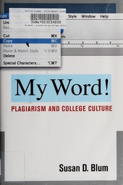 My word! plagiarism and college culture