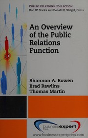 An overview of the public relations function