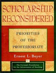 Scholarship reconsidered priorities of the professoriate