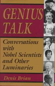 Genius talk conversations with Nobel scientists and other luminaries
