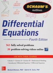 Schaum's outline of differential equations