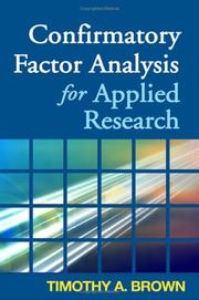 Confirmatory factor analysis for applied research