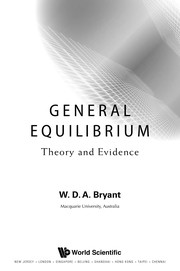 General equilibrium theory and evidence