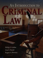 An introduction to criminal law