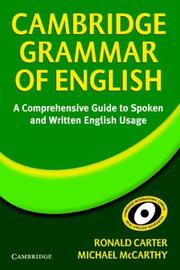 Cambridge grammar of English a comprehensive guide : spoken and written English grammar and usage