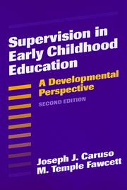 Supervision in early childhood education a developmental perspective