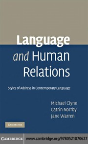 Language and human relations styles of address in contemporary language