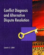 Conflict diagnosis and alternative dispute resolution