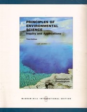 Principles of environmental science inquiry and applications