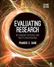 Evaluating research methodology for people who need to read research