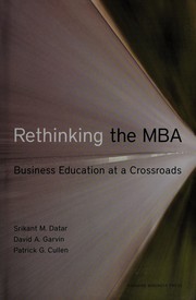 Rethinking the MBA business education at a crossroads