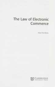 The law of electronic commerce