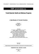Transit operator health and wellness programs