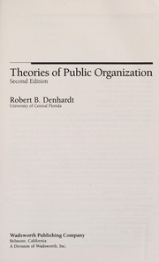 Theories of public organization