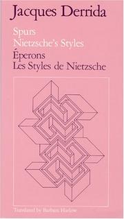 Spurs Nietzsche's styles = Eperons : les styles de Nietzsche