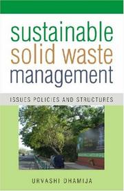 Sustainable solid waste management issues,  policies and structures