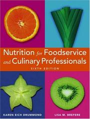 Nutrition for foodservice and culinary professionals