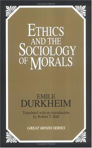 Ethics and the sociology of morals