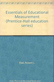 Essentials of educational measurement