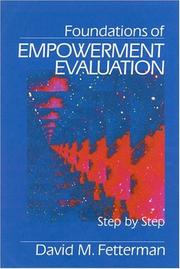 Foundations of empowerment evaluation