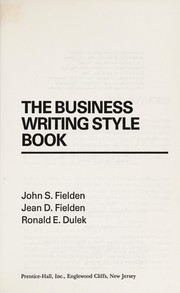 The business writing style book