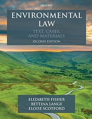 Environmental law text, cases, and materials