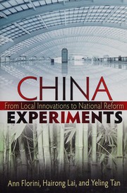 China experiments from local innovations to national reform