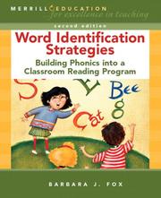 Word identification strategies building phonics into a classroom reading program
