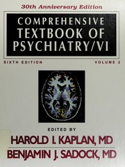 Comprehensive textbook of psychiatry VI