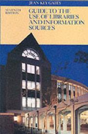 Guide to the use of libraries and information sources