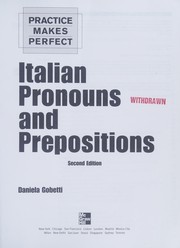 Italian pronouns and prepositions